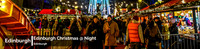 Edinburgh Christmas at night
