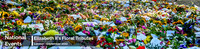 floral tribute banner